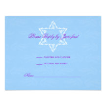 Hailey Schläger Mitzvah Einladung mit Damast UAWG