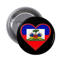 Haiti ist in unseren Herzen Anstecknadelbutton