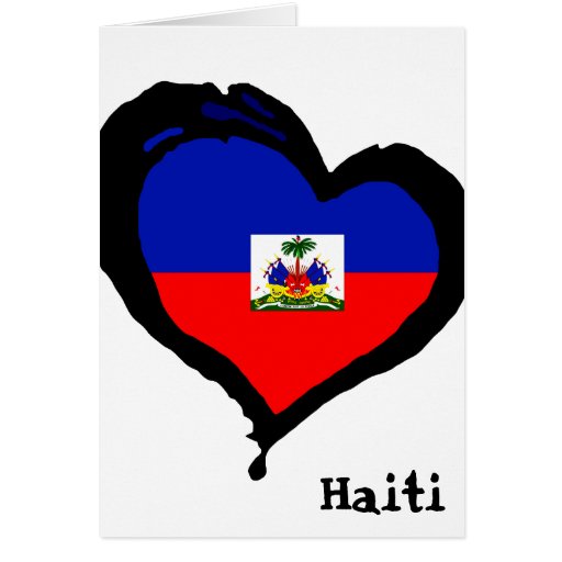 Haiti-Liebe Grußkarte