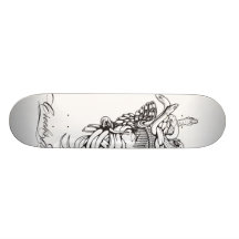Haken u. Schloss-Medusa-Kern 1 Personalisiertes Skateboard