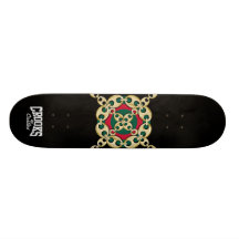 Haken-u. Schloss-Stier-Augen-Verbindung (Schwarzes Skateboarddecks