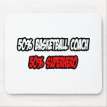 Halber Basketball-Trainers-… halb Superheld Mauspads