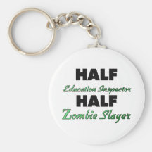 Halber Bildungs-Inspektor-halber ZombieSlayer Schlüsselbänder