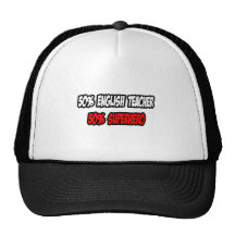 Halber Englischlehrer-… halb Superheld Trucker Cap