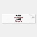 Halber Epidemiologen-halber Vampir Auto Sticker