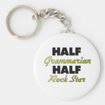 Halber Grammatiker-halber Rockstar Schlüsselbänder