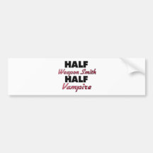 Halber Waffen-Smithhalber Vampire Autoaufkleber