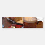 Halbes Liter Bier mit etwas Brot Autosticker