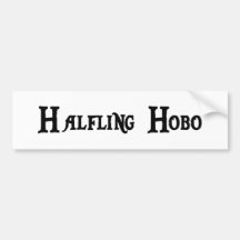 Halfling Hobo-Autoaufkleber