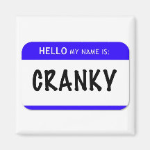 Hallo ist mein Name: Verschrob Kühlschrankmagnet