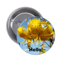 Hallo! knöpft kundenspezifischen Sloganknopf förde Buttons
