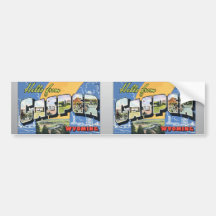 Hallo von Casper Wyoming, Vintag Autosticker