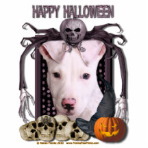 Halloween-Albtraum - Pitbull - Petey Photo Statuen
