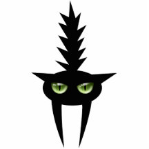 Halloween erschrak schwarze Katzen-Dekoration Photo Statuen