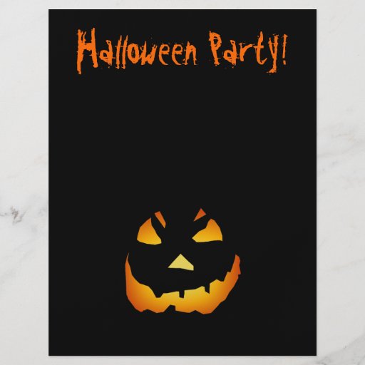Halloween-Flyer: Kürbislaterne