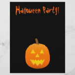 Halloween-Flyer: Kürbislaterne