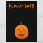 Halloween-Flyer: Kürbislaterne