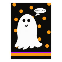 Halloween-Geburtstags-Party Einladung -- Geist