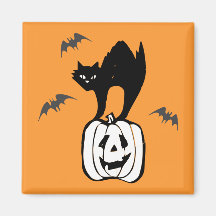 Halloween-Katze Magnets