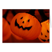 Halloween-Kürbis-Beleuchtungs-Karte