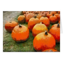 Halloween-Kürbis-Gruß-Karte