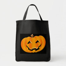 Halloween-Kürbislaterne TRICK- ODER LECKEREI-Tasch