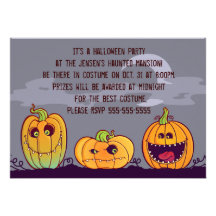 Halloween-Party-Einladung