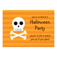 Halloween-Party-Einladungs-Piraten-Schädel