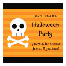 Halloween-Party-Einladungs-quadratischer Piraten-S