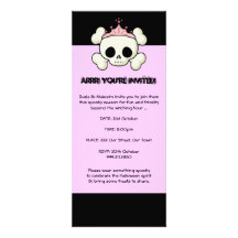 Halloween-Piraten-Prinzessin Invitation Einladungskarte
