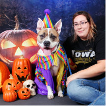 Halloween - Pitbull - Tyson Photoskulptur
