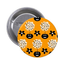 Halloween-SchädelTopiary Anstecknadelbuttons