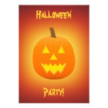 Halloween: Schlechte Kürbislaterne: Einladungs-Kar
