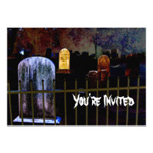 Halloweengraveyard-Party Einladung