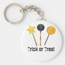 Halloweentrick-oder -Leckerei-Lutscher Schlüsselanhänger