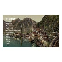 Hallstatt, Oberösterreich, Austro-Ungarn klassisch Visitenkarte