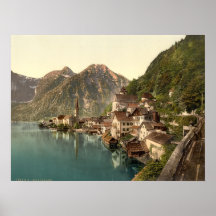 Hallstatt Österreich archivalischer Qualitätsdruck Posterdrucke