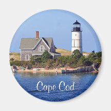 Hals-Leuchtturm-Kühlschrankmagnet Cape Cod MAs San