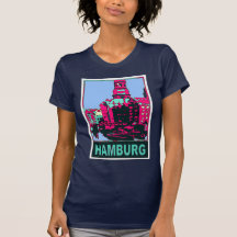 Hamburg-Reise-Plakat Tshirt