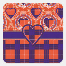 HamiltonScottishTartan Sticker