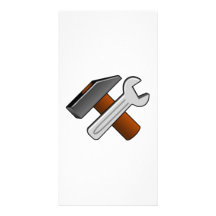Hammer and Wrench Tools Photo Card