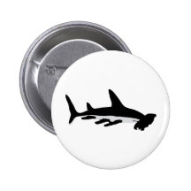 Hammerhaihaifisch Anstecknadelbuttons