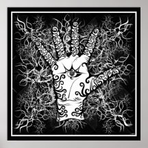 Hand/Empfindung/Strom - Plakat