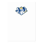 Hand Lifting Dumbbell Retro Business Cards