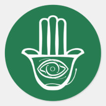 Hand von Miriam (Hamsa) Aufkleber