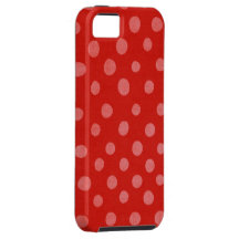 Handgemachter Tupfen-Rot-Fall Etui Fürs iPhone 5