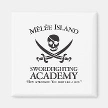 Handgemenge-Insel Swordfighting Hochschulmagnet Magnets