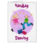 Handtaschen-Tanzen Grußkarte