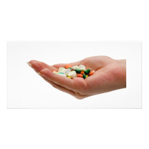 Handvoll Medizin Photokarte