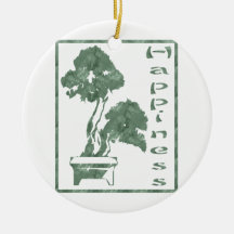 Happiness: Bonsai Christmas Tree Ornaments